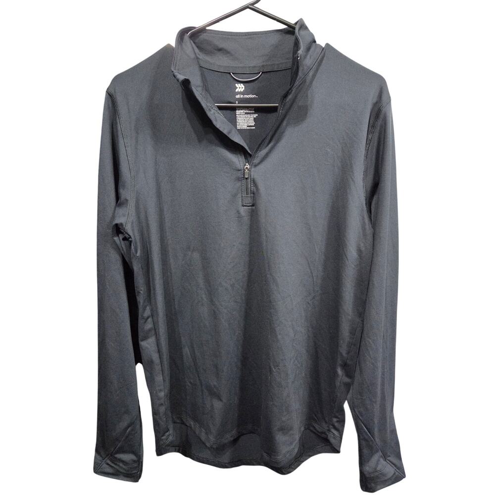 Black Athletic Zip Top - All in Motion - S